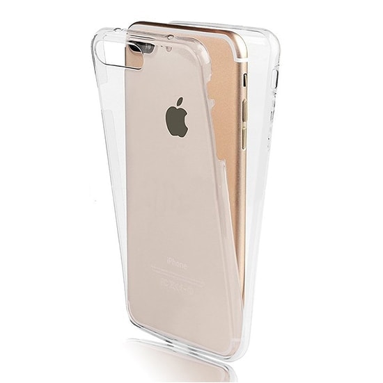 Przezroczyste silikonowe etui do iPhone 7 Plus/ 8 Plus cienkie, dwustronne