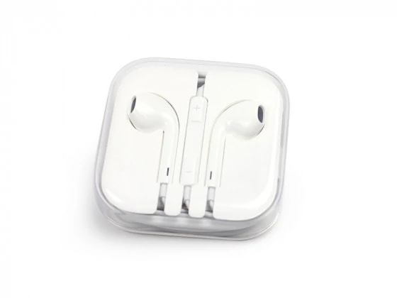 Słuchawki do iPhone, białe z mikrofonem audio jack 3.5 mm