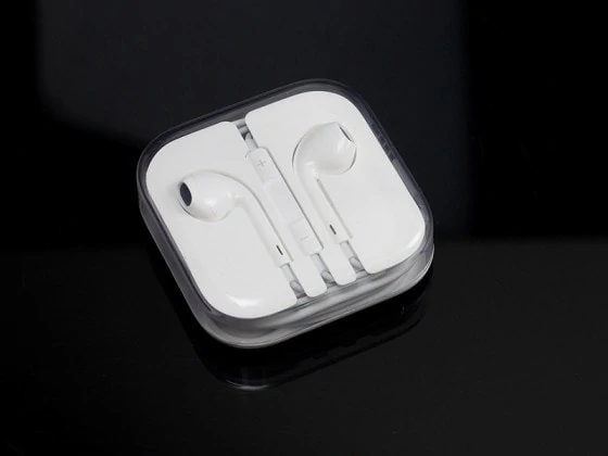 Słuchawki do iPhone, białe z mikrofonem audio jack 3.5 mm