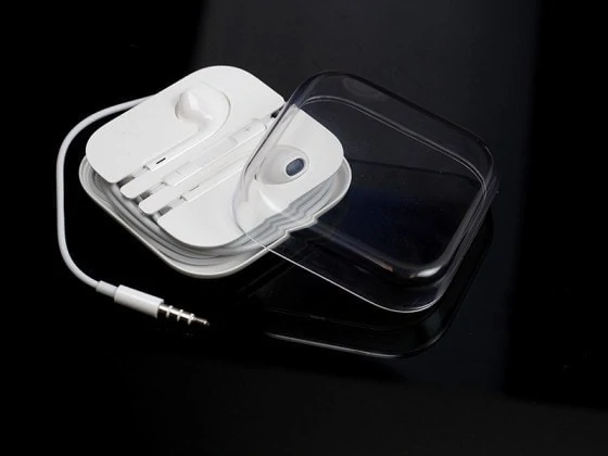 Słuchawki do iPhone, białe z mikrofonem audio jack 3.5 mm