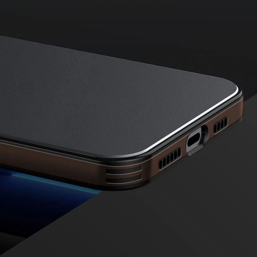 Etui do iPhone 14 Plus minimalistyczne z osłoną kamery, grafitowe