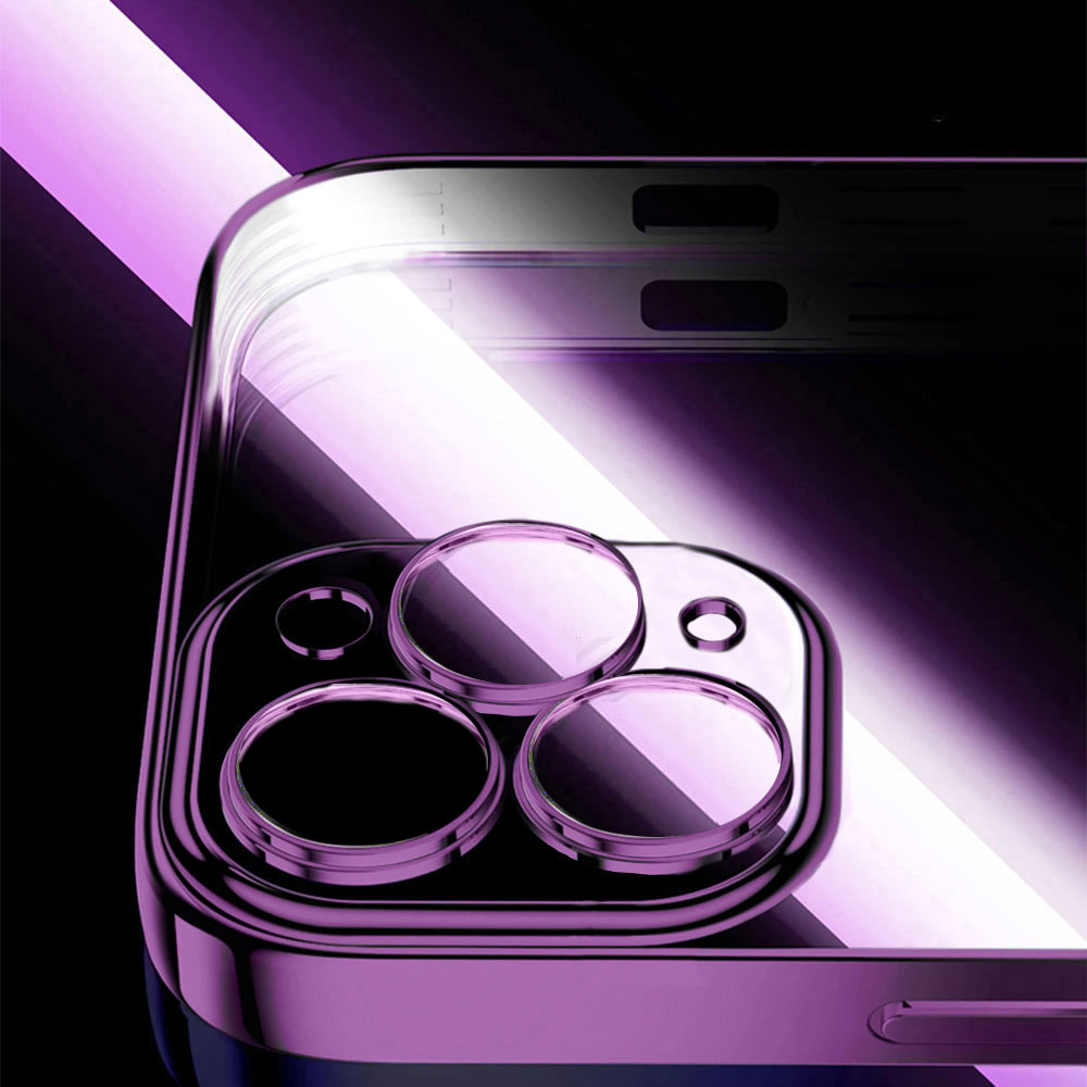 Etui do iPhone 14 Pro slim purple z osłoną kamery, ciemna purpura (OUTLET)