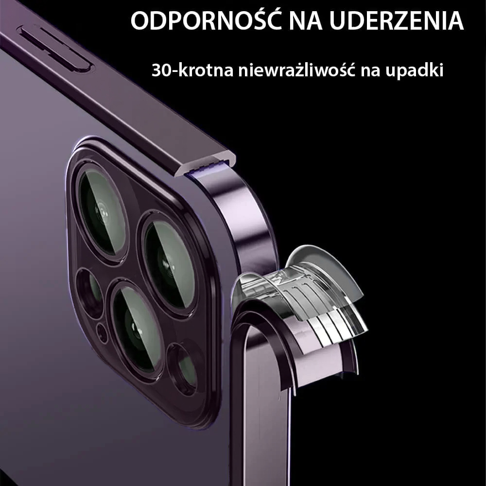 Etui do iPhone 14 Pro premium purple MagSafe z osłoną kamery, głęboka purpura (OUTLET)
