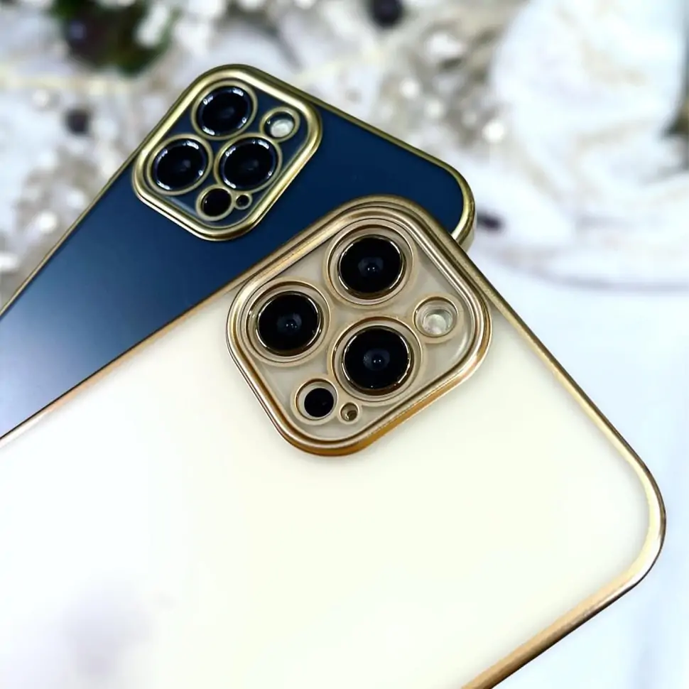 Etui do iPhone 13 Pro Max premium golden matt z osłoną kamery oryginal Sulada