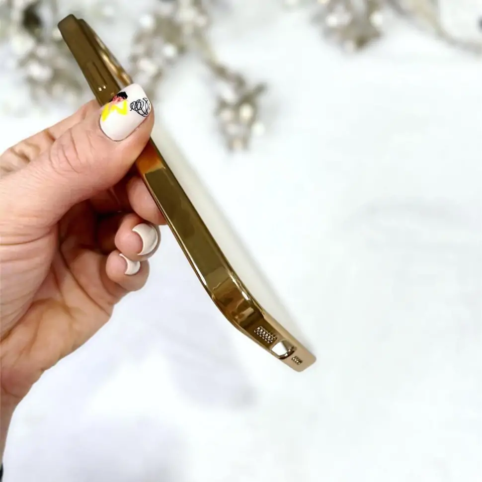 Etui do iPhone 13 Pro Max premium golden matt z osłoną kamery oryginal Sulada