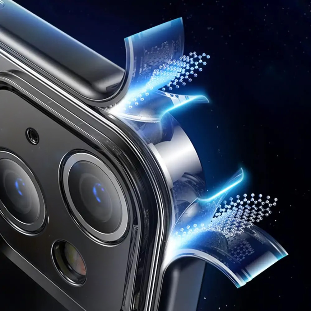 Etui do iPhone 13 Premium Protect Full Cover z osłoną kamery i obiektywów 9H, srebrne (OUTLET)