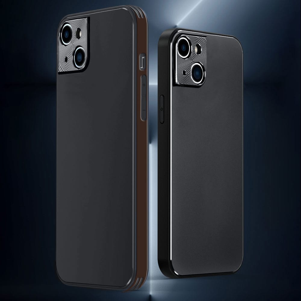 Etui do iPhone 14 Plus minimalistyczne z osłoną kamery, grafitowe