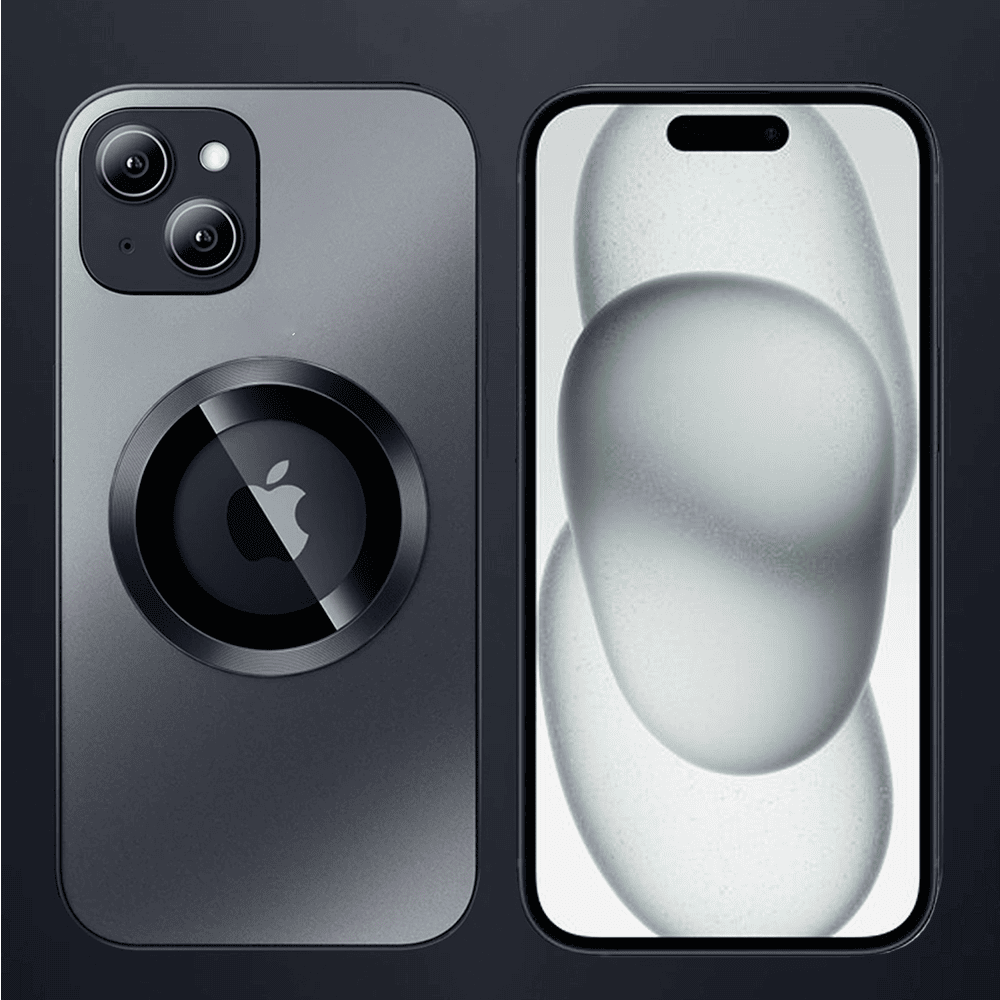 Etui do iPhone 15 Plus Noble Brush MagSafe z widocznym logo i osłoną na aparat, grafitowe (OUTLET)