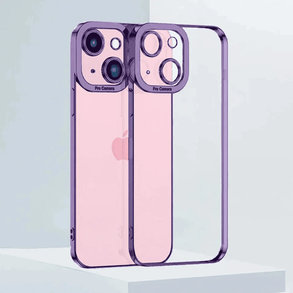 Etui do iPhone 15 Camera High PRO z osłoną kamery, fioletowe (OUTLET)