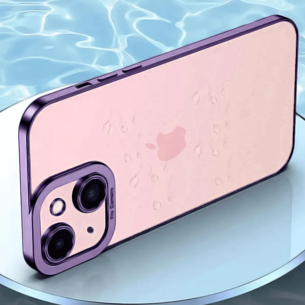 Etui do iPhone 15 Camera High PRO z osłoną kamery, fioletowe (OUTLET)