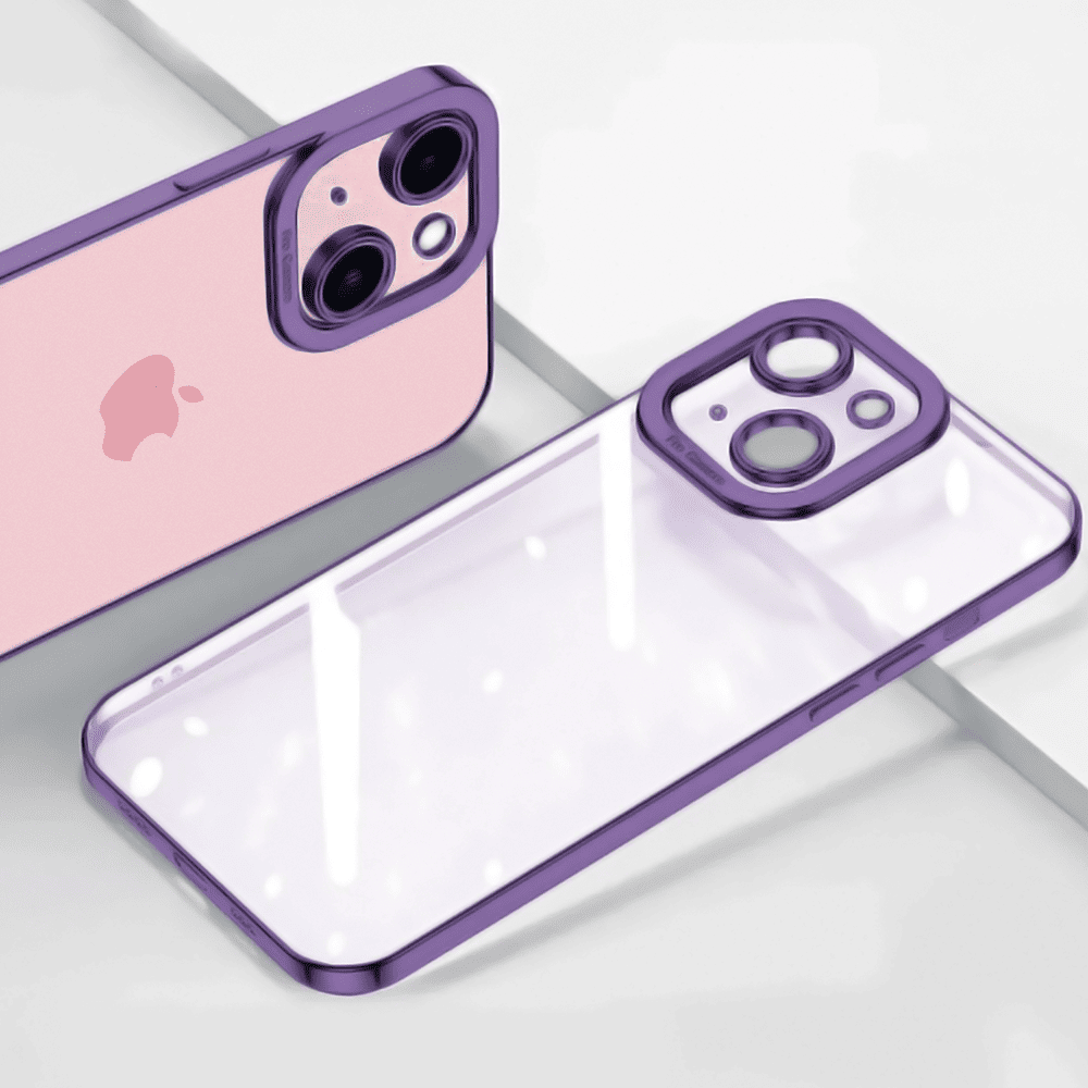 Etui do iPhone 15 Camera High PRO z osłoną kamery, fioletowe (OUTLET)