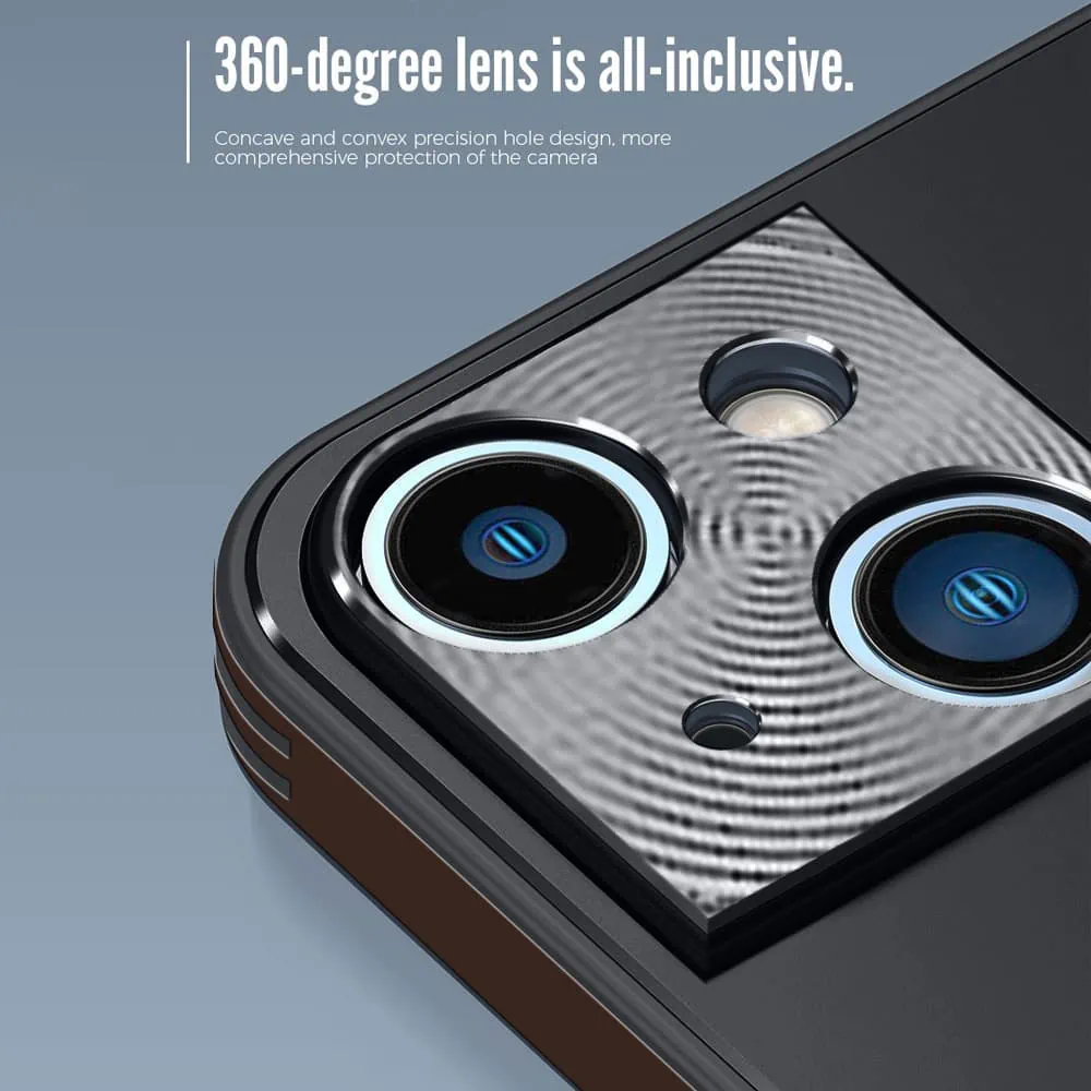 Etui do iPhone 14 Plus minimalistyczne z osłoną kamery, grafitowe