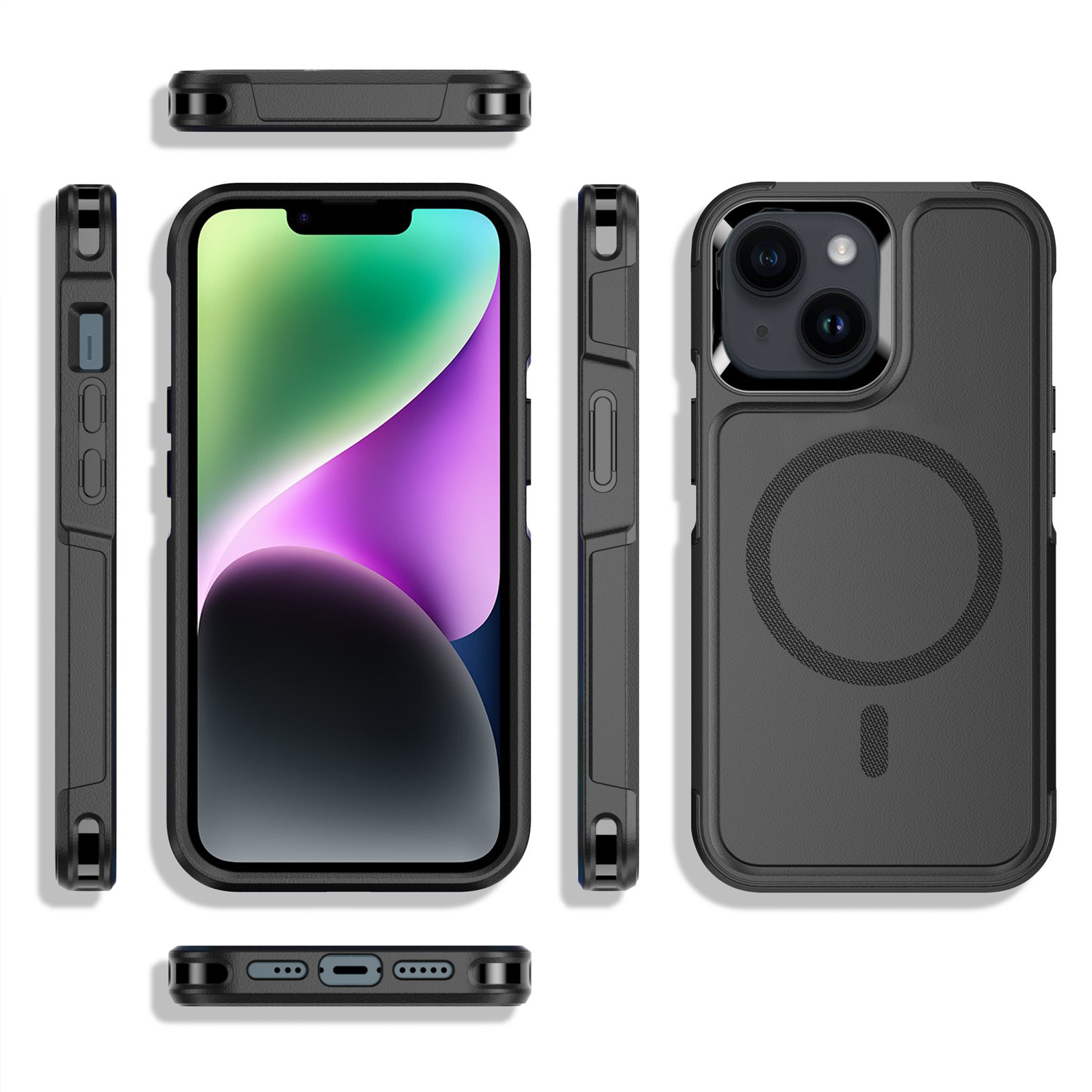 Etui do iPhone 13 Smart Armor Pancerne z MagSafe, czarne