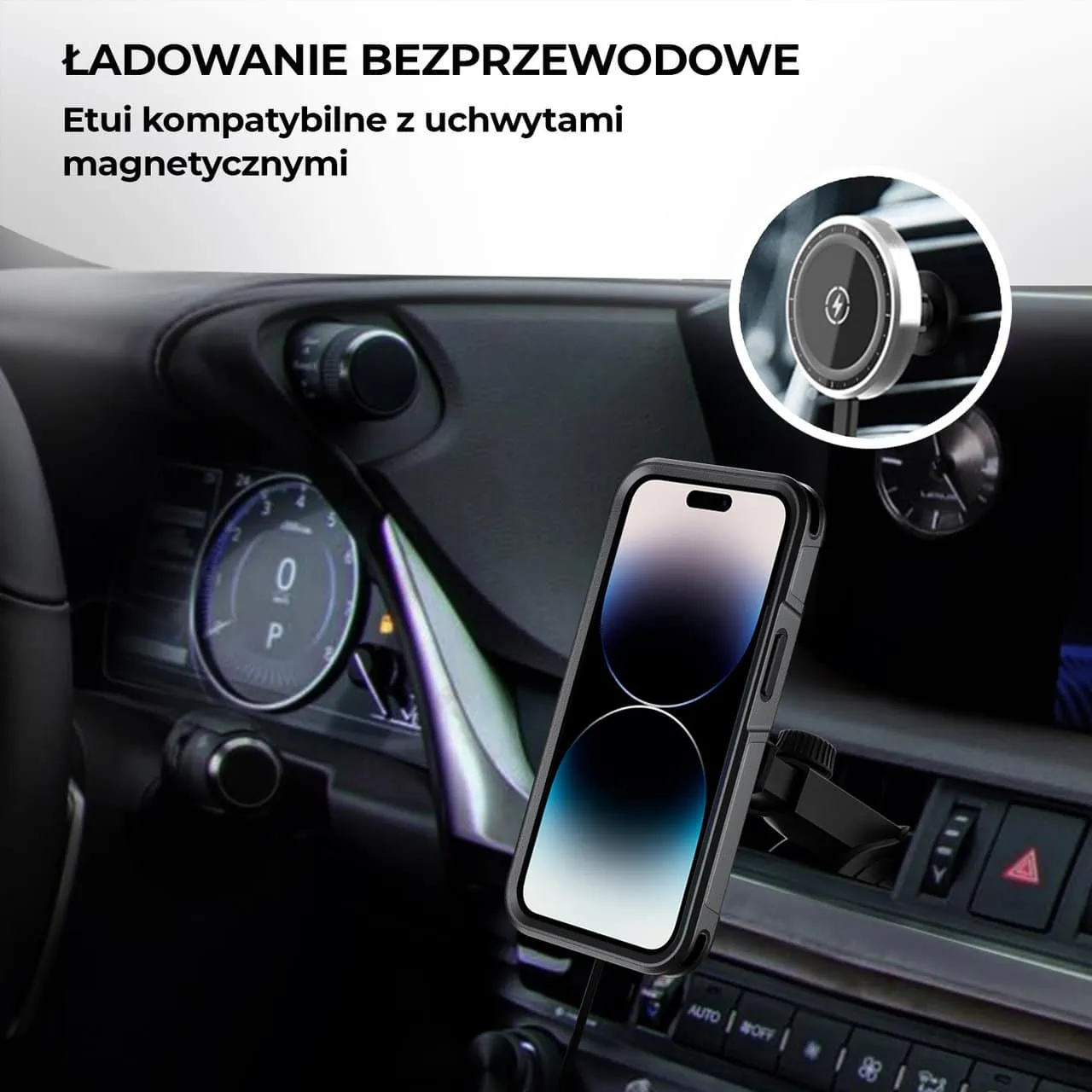 Etui do iPhone 14 Pro Max Smart Armor Pancerne z MagSafe, czarne