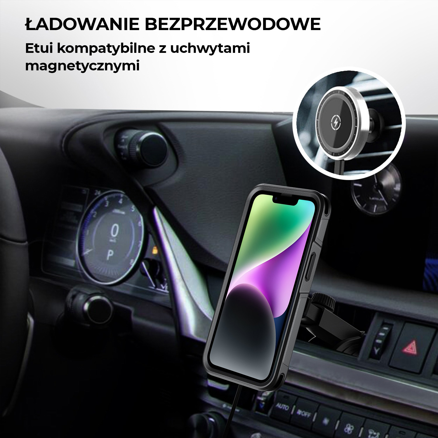 Etui do iPhone 13 Smart Armor Pancerne z MagSafe, czarne