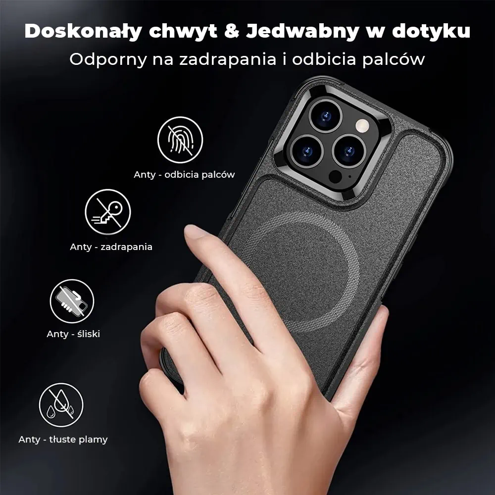 Etui do iPhone 15 Pro Max Smart Armor Pancerne z MagSafe, czarne