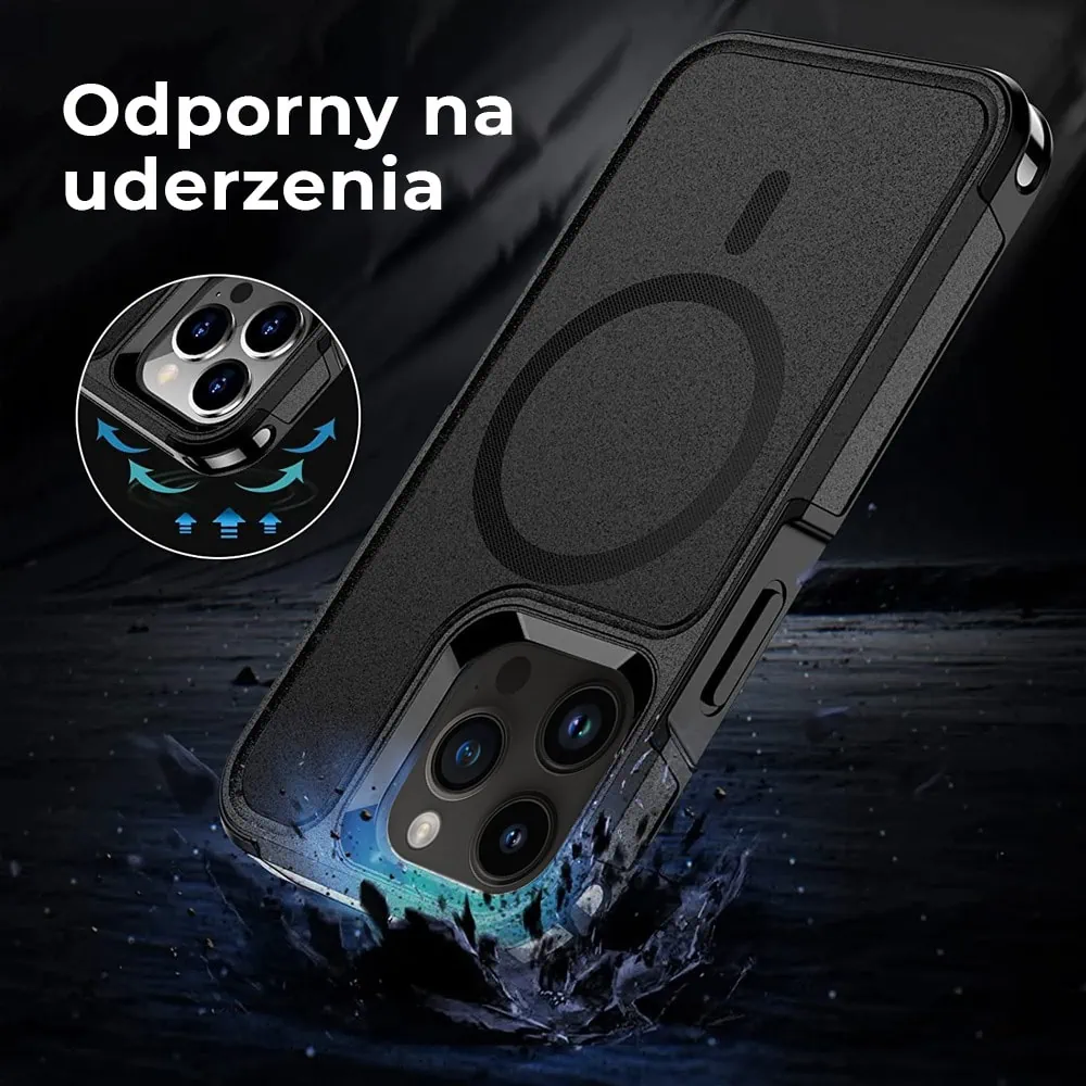 Etui do iPhone 15 Pro Max Smart Armor Pancerne z MagSafe, czarne