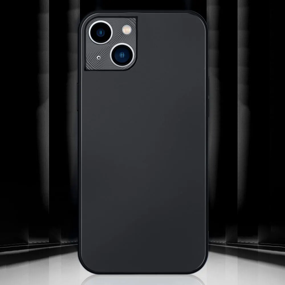 Etui do iPhone 14 Plus minimalistyczne z osłoną kamery, grafitowe