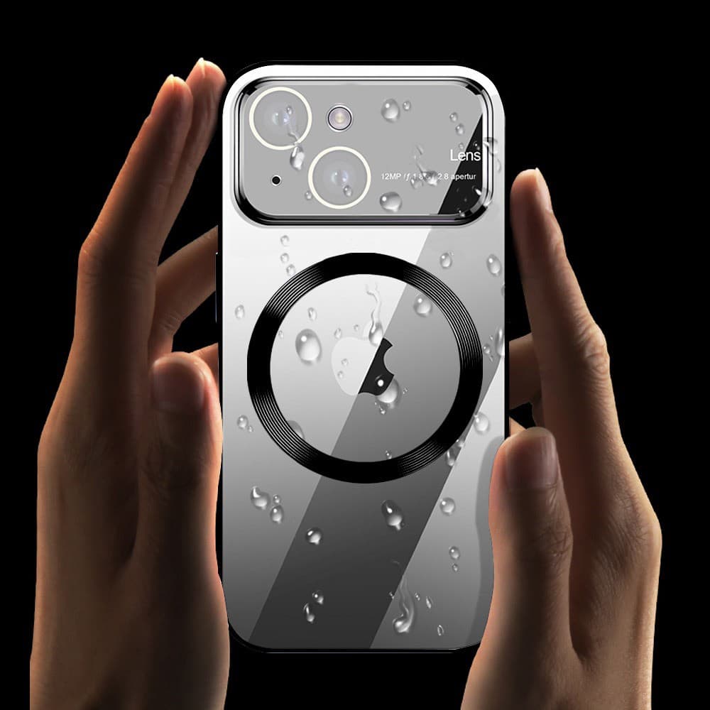 Etui do iPhone 14 Camera Beam z Magsafe przeźroczyste, czarne (OUTLET)