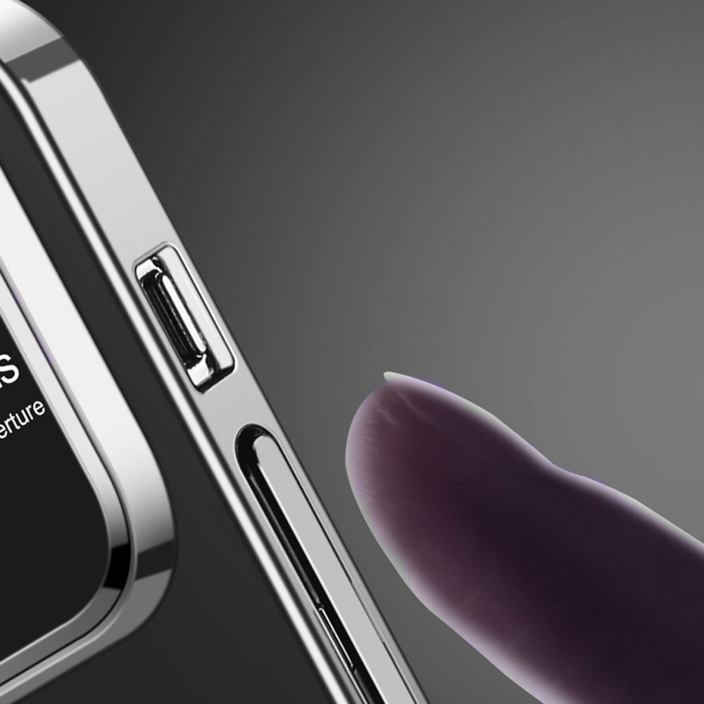 Etui do iPhone 14 Camera Beam z Magsafe przeźroczyste, czarne (OUTLET)