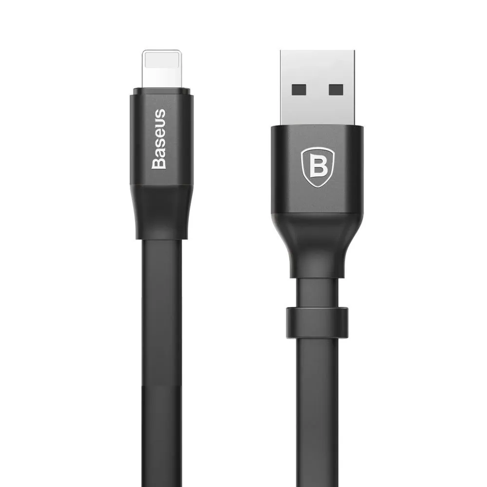Kabel USB – Lightning do iPhone SE/8/X/XR/XS/11/12/13/14, do szybkiego ładowania, 0.23 metra, czarny