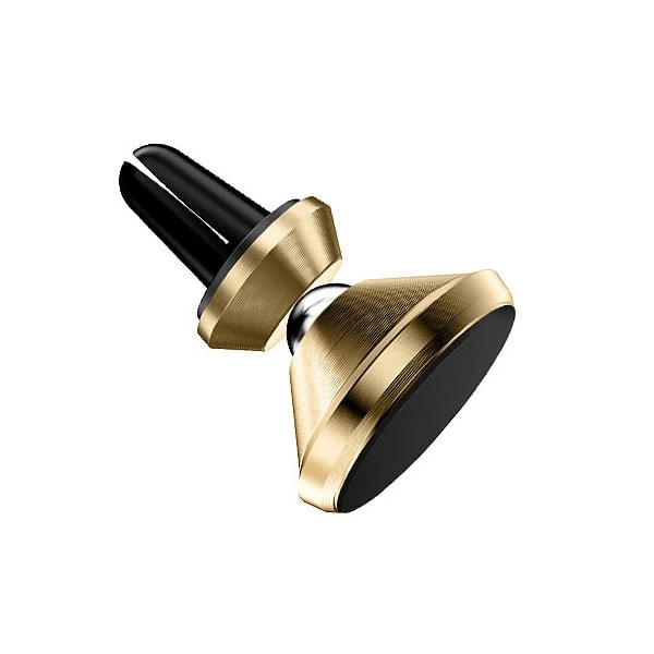 Uchwyt magnetyczny samochodowy do kratki wlotu, czarno-złoty