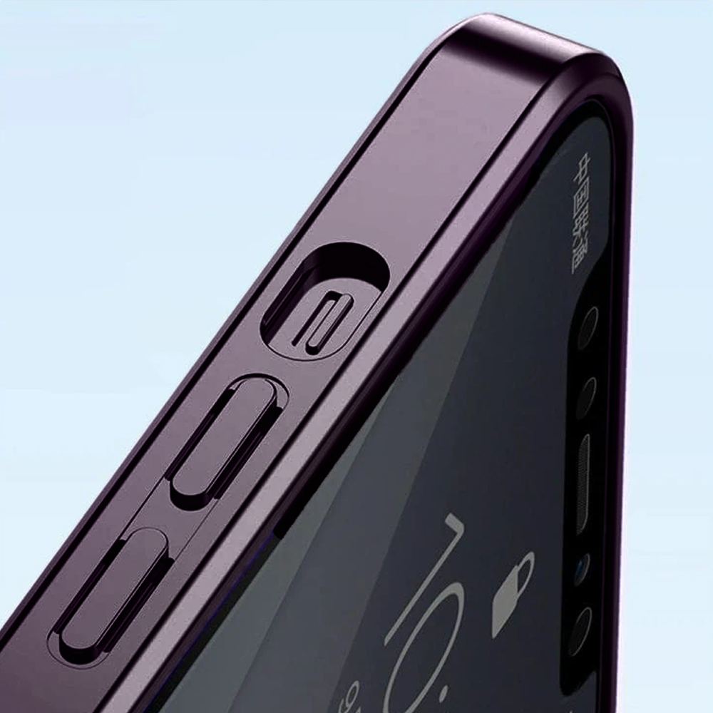 Etui do iPhone 14 Pro premium purple MagSafe z osłoną kamery, głęboka purpura (OUTLET)
