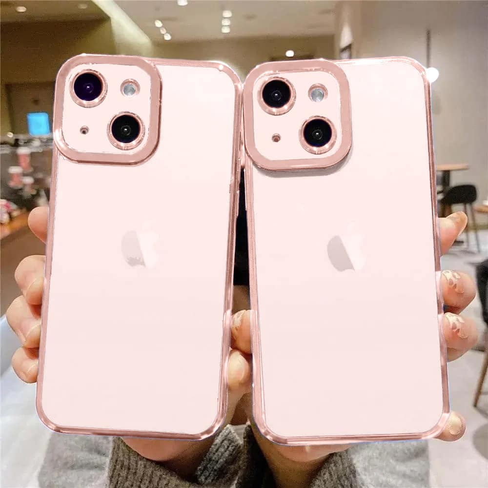 Etui do iPhone 14 Camera High PRO z osłoną kamery, różowe złoto (OUTLET)