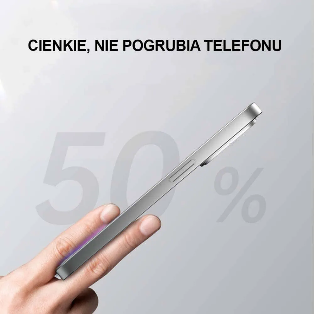 Etui do iPhone 14 Pro Max Noble Brush Silver MagSafe z widocznym logo i osłoną na aparat, srebrne (OUTLET)