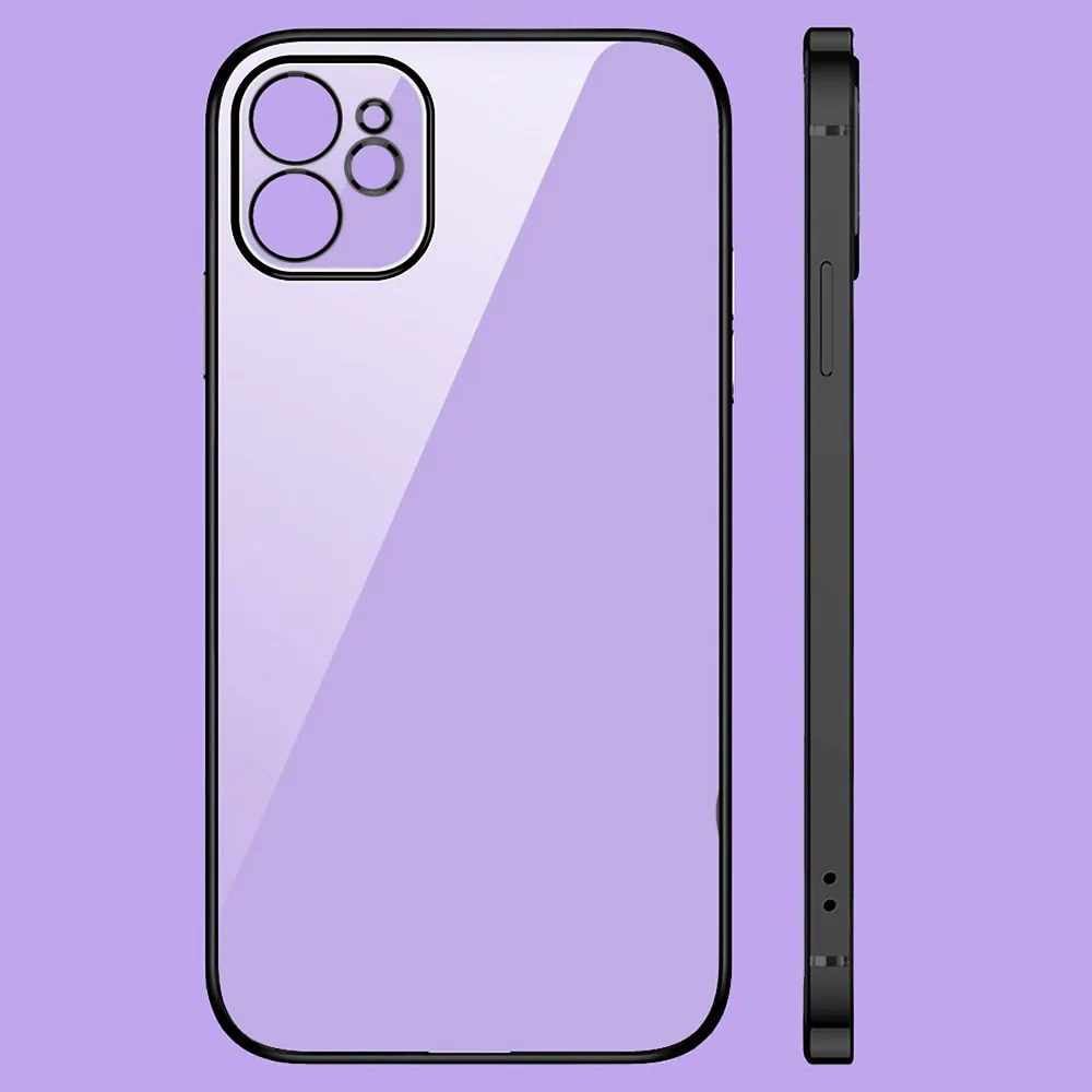 Etui do iPhone 12 slim graphite z osłoną kamery, czarne grafitowe (OUTLET)