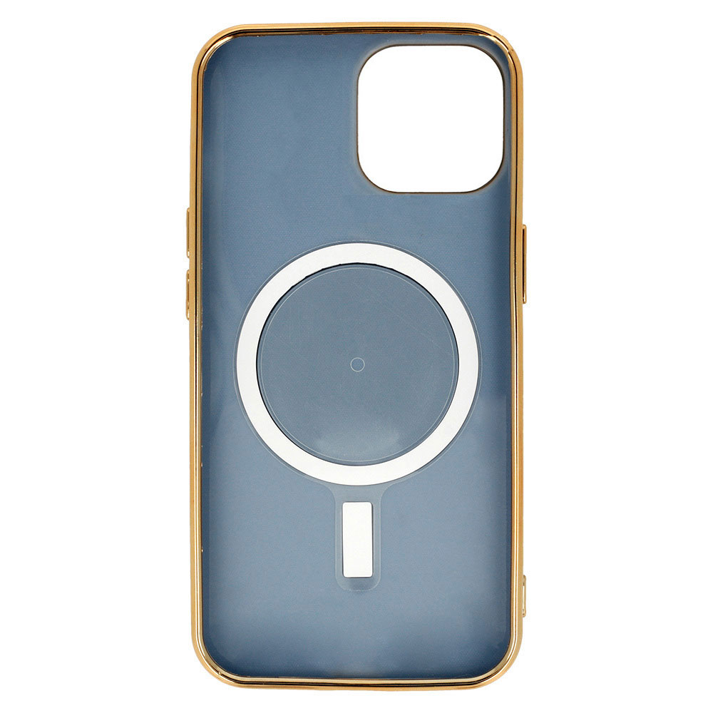 Etui do iPhone 12 Liquid Gold Magsafe, niebieskie