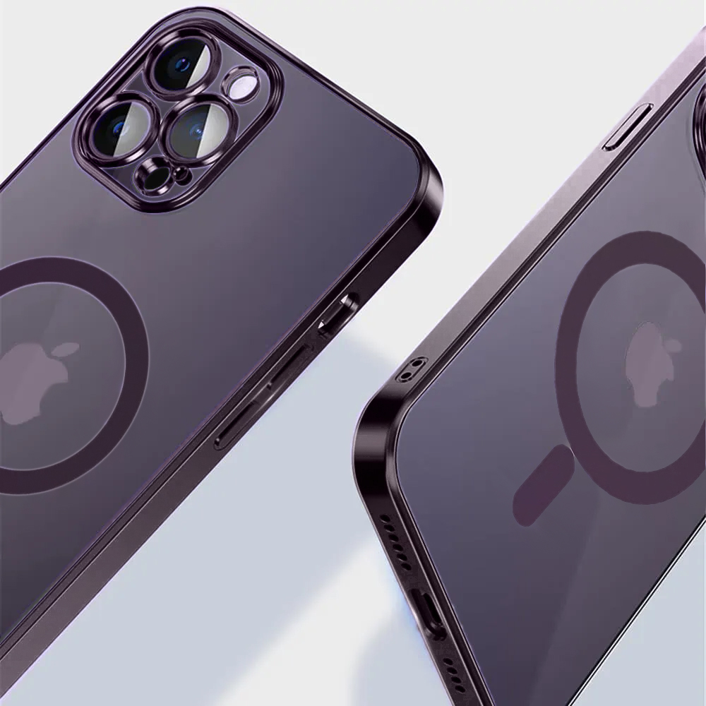 Etui do iPhone 14 Pro premium purple MagSafe z osłoną kamery, głęboka purpura (OUTLET)