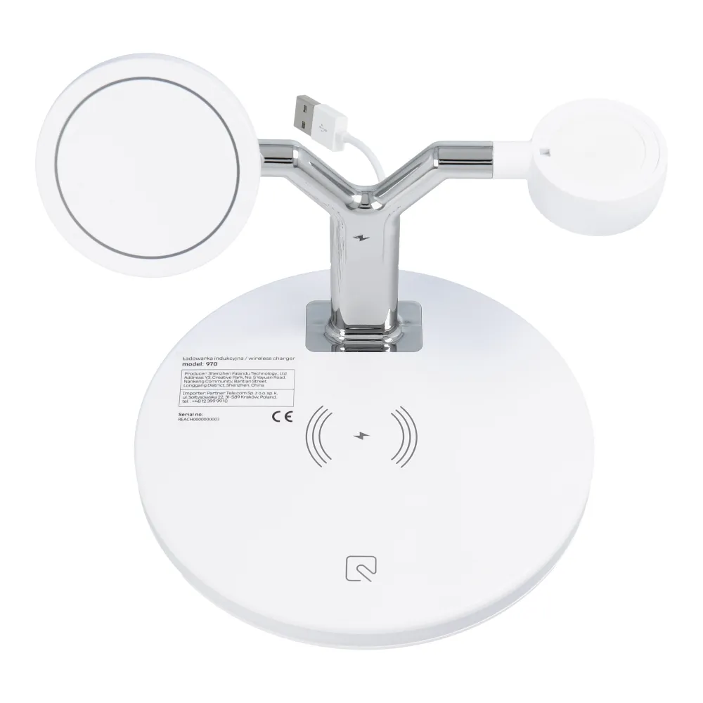 Ładowarka 3w1 bezprzewodowa, szybkie ładowanie 25W z Magsafe, do iPhone, Apple Watch, AirPods