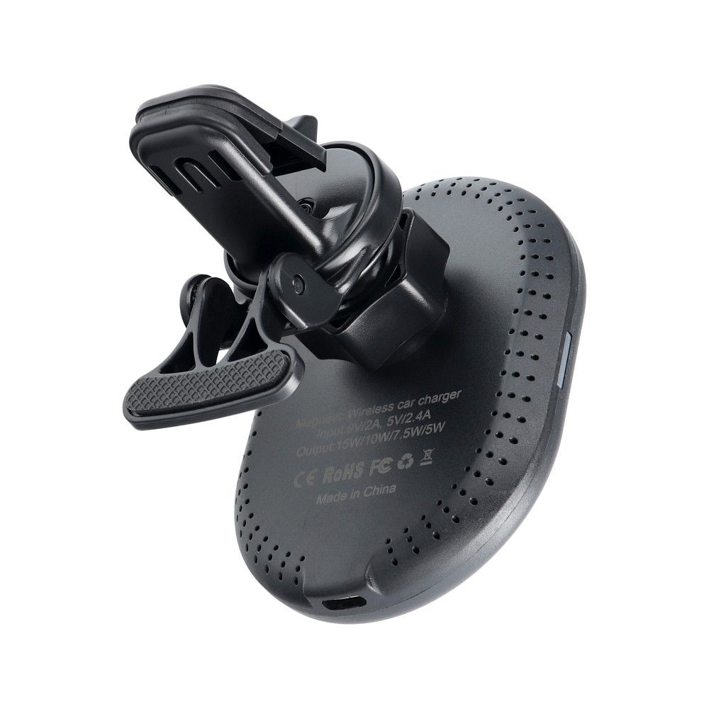 Uchwyt samochodowy do kratki z MagSafe i ładowaniem indukcyjnym, czarny