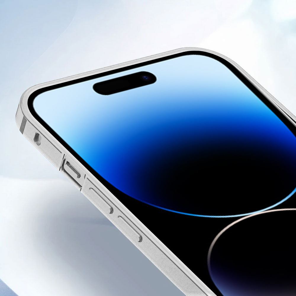 Etui do iPhone 14 Pro Max Magsafe Metalic Silver Frame Oryginal matowe, ochrona aparatu, srebrna ramka