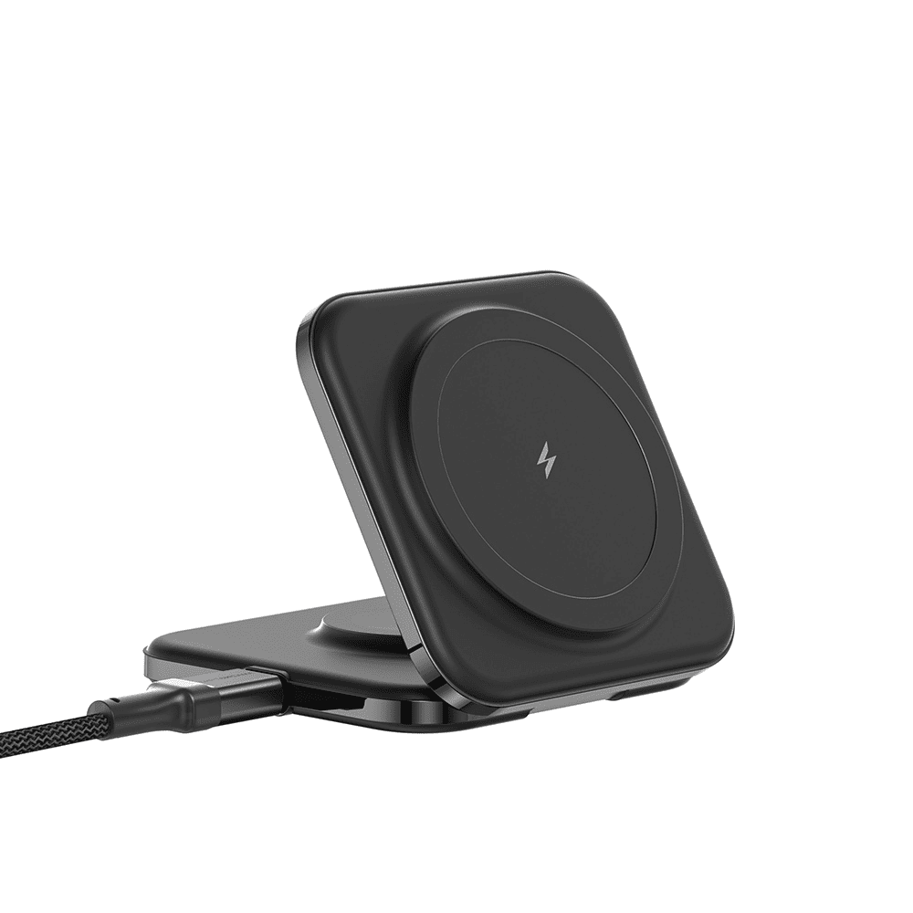 Ładowarka 2w1 do iPhone / Apple Watch / Airpods z Magsafe, PD15W, czarna