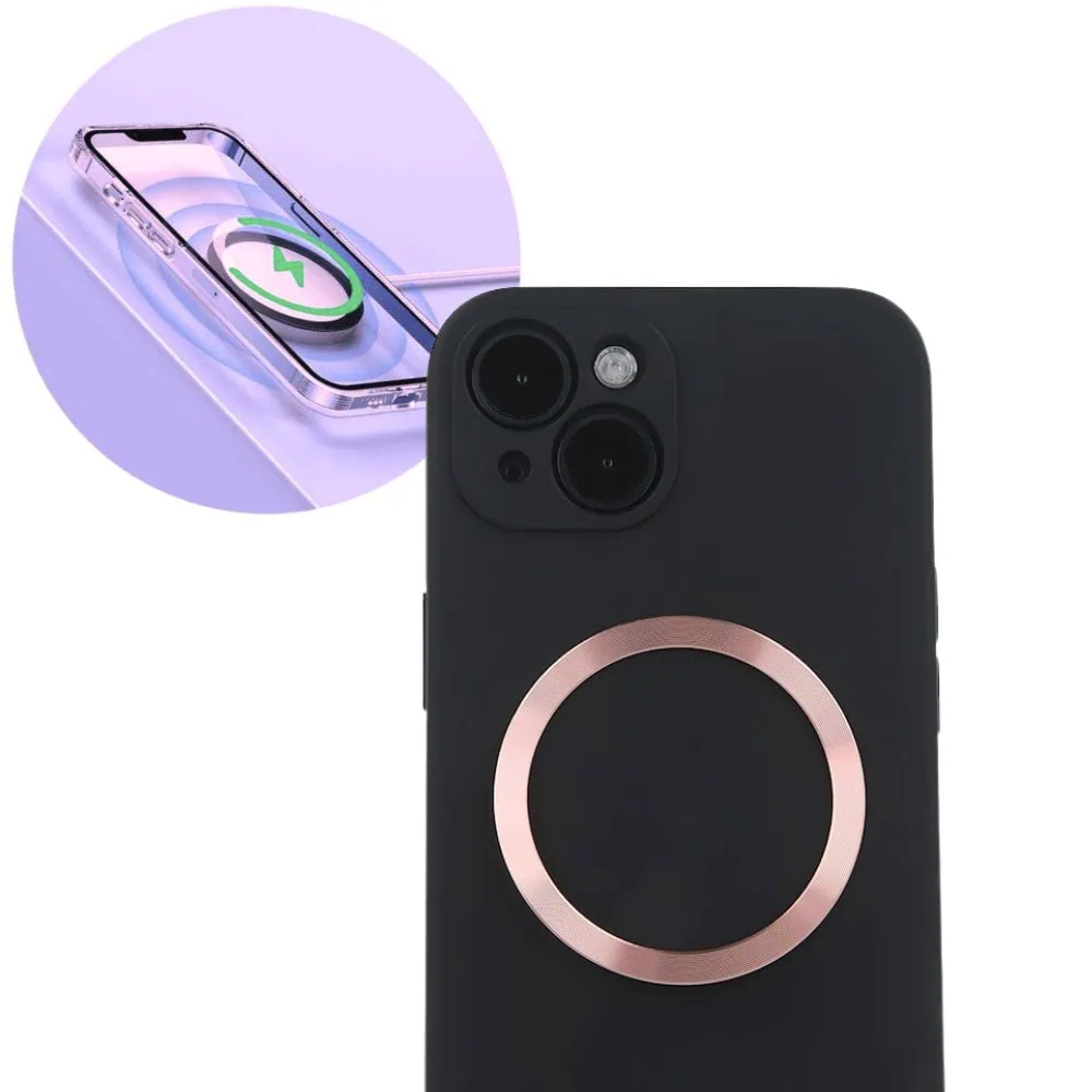 Adapter do MagSafe, metalowy pierścień ring do przyklejenia na telefon, różowy