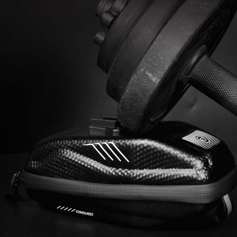 Torba rowerowa pod siodełko, wodoodporna o pojemności 0,8 litra, czarna