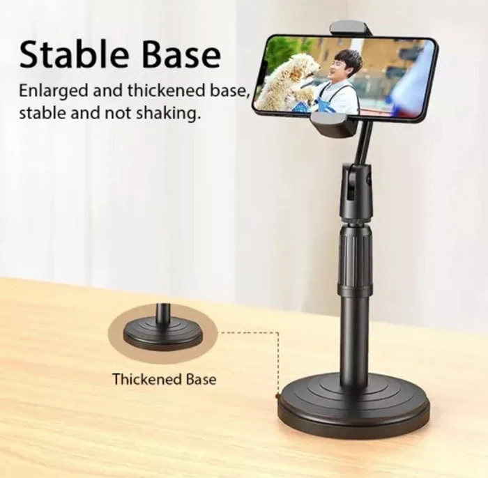 Uchwyt do telefonu 360° na biurko, czarny