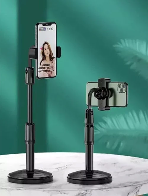 Uchwyt do telefonu 360° na biurko, czarny