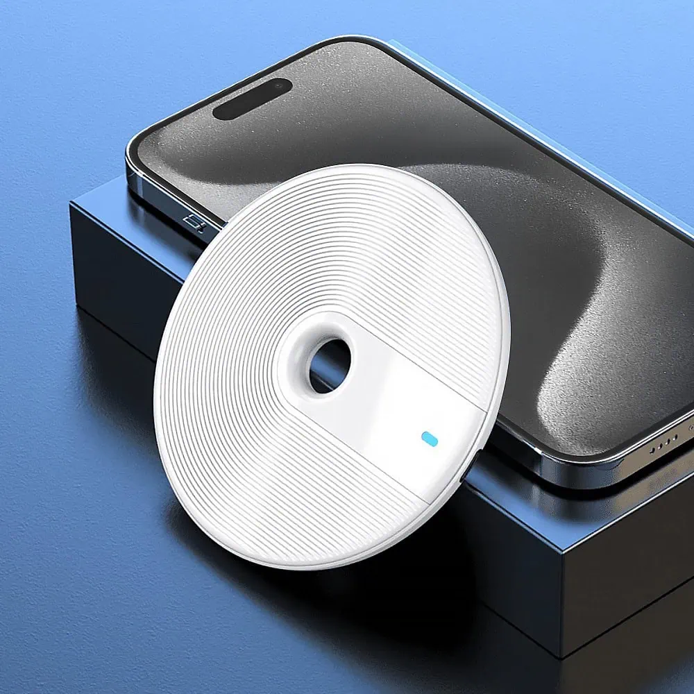 Bezprzewodowa ładowarka indukcyjna, okrągła 15 W, biała