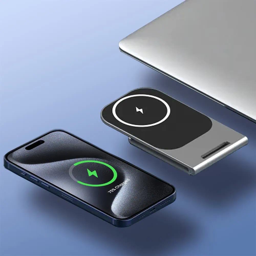 Bezprzewodowa ładowarka indukcyjna z MagSafe, rozkładana podstawka, szybkie ładowanie