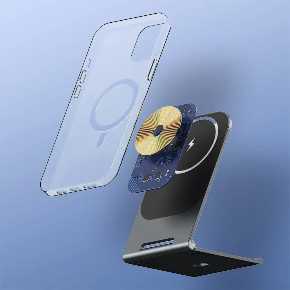 Bezprzewodowa ładowarka indukcyjna z MagSafe, rozkładana podstawka, szybkie ładowanie