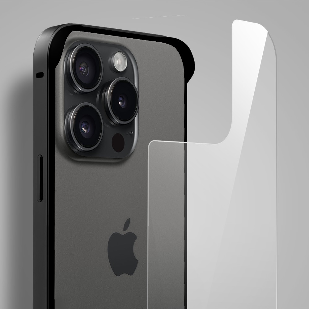 Bumper do iPhone 14 Pro, Metal Slim, metalowa ramka ochronna, czarny