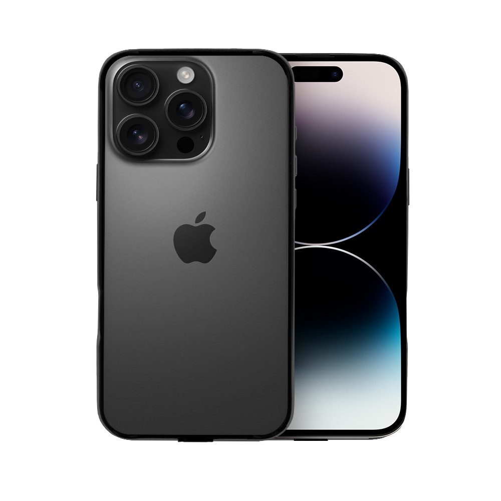 Bumper do iPhone 14 Pro, Metal Slim, metalowa ramka ochronna, czarny