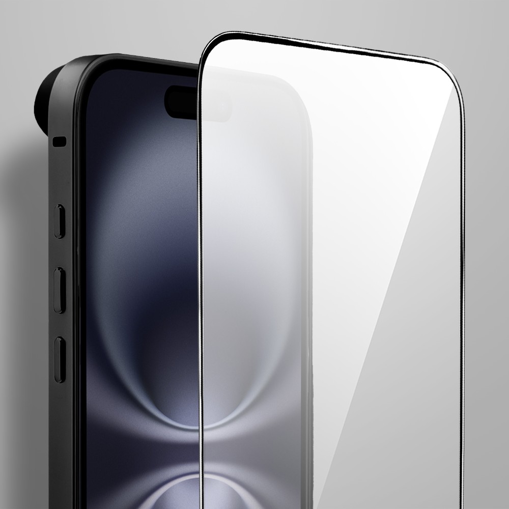 Bumper do iPhone 16 Plus, Metal Slim, metalowa ramka ochronna, czarny