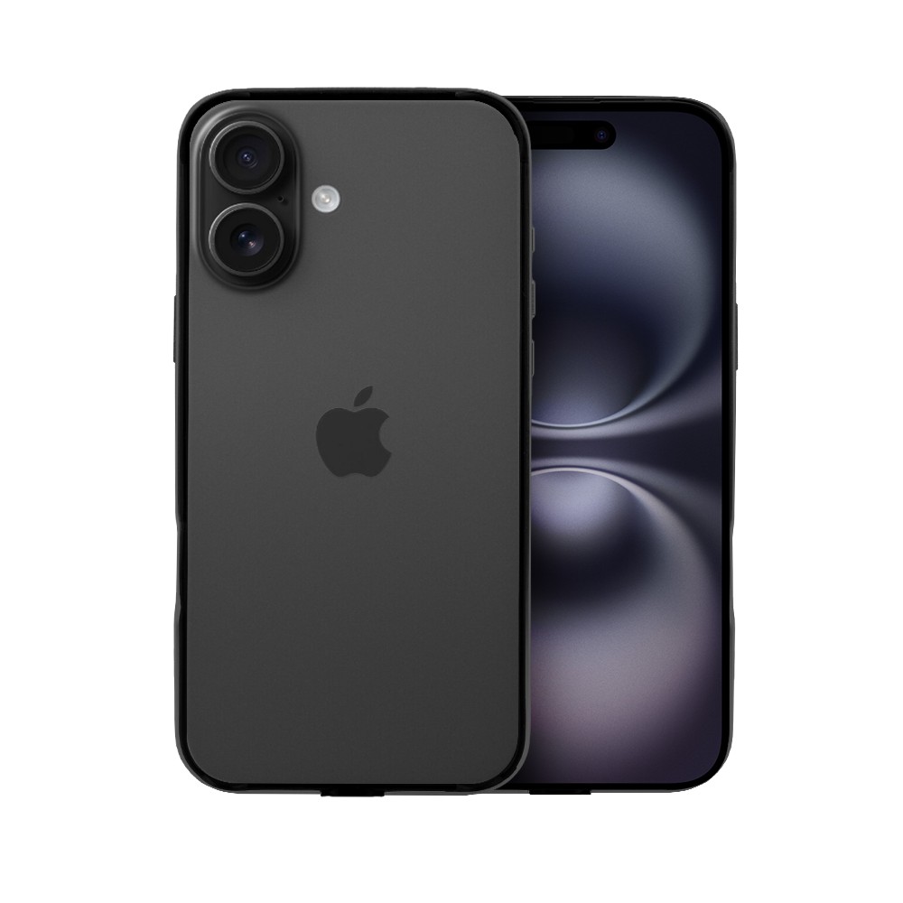 Bumper do iPhone 16 Plus, Metal Slim, metalowa ramka ochronna, czarny