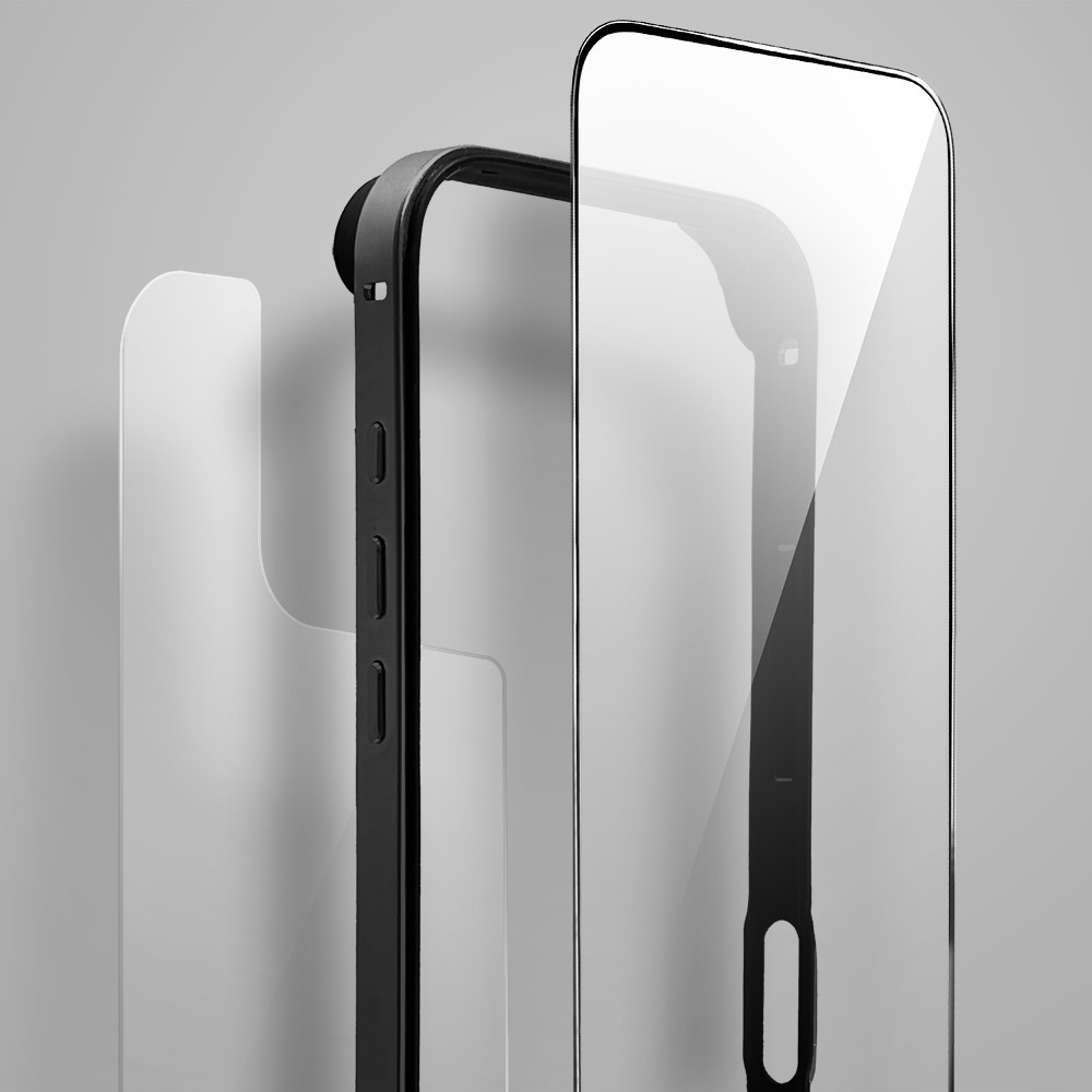 Bumper do iPhone 16 Plus, Metal Slim, metalowa ramka ochronna, czarny