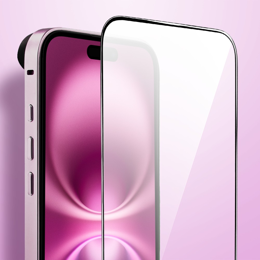 Bumper do iPhone 16, Metal Slim, metalowa ramka ochronna, różowy