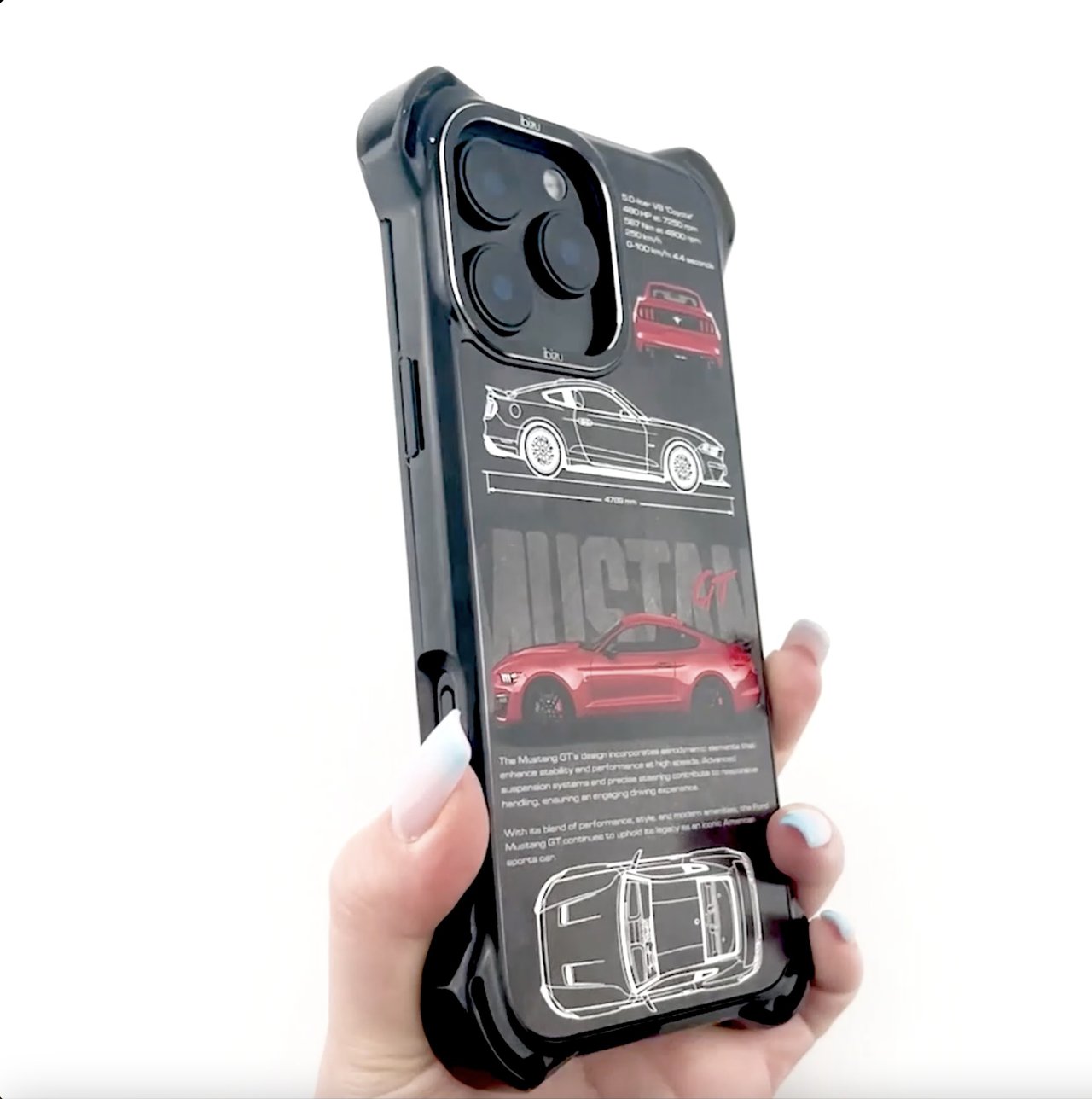 Etui do iPhone 14 Pro, Ibizu DropGuard Ultra z MagSafe, TechDrive, GT V8 “Coyote”